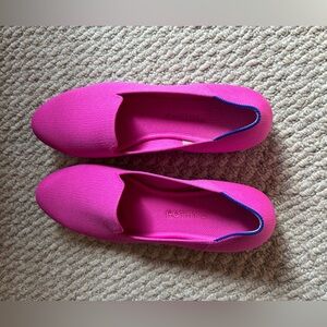 Pink Rothy’s loafers, size 10.5